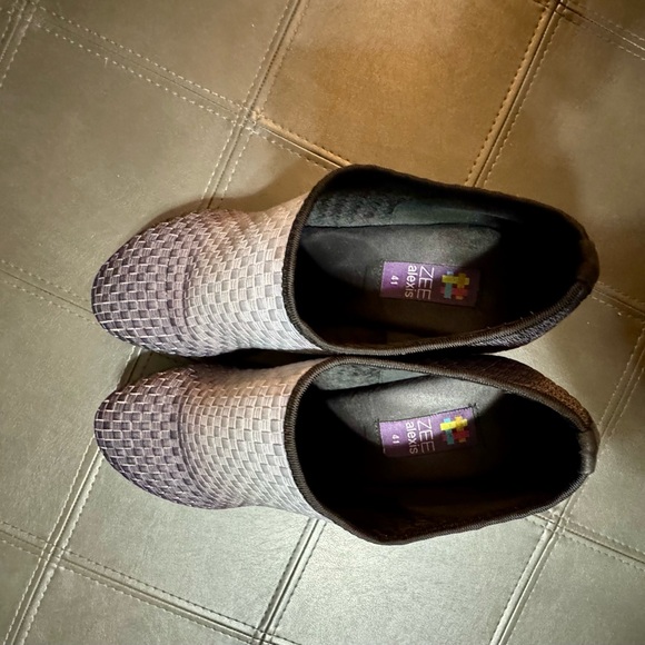 Women’s Zee Alexis Platform Wedge Grey/Silver Ombre Heels Size 41/10 - Picture 9 of 13